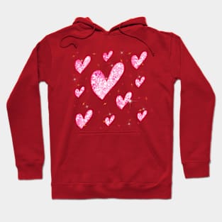 glittering heart Hoodie